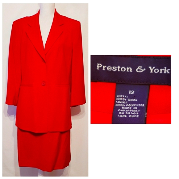 Preston & York Dresses & Skirts - Preston York red skirt Suit